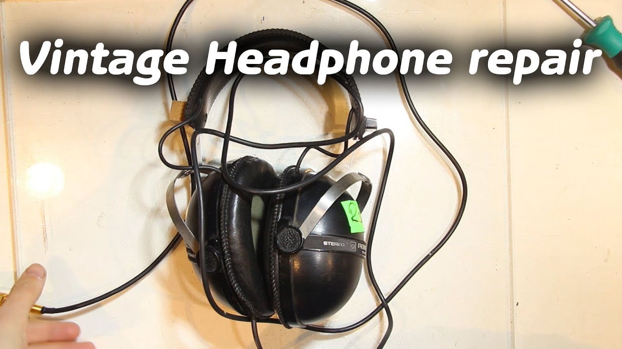 Vintage Pioneer Headphones Restoration
