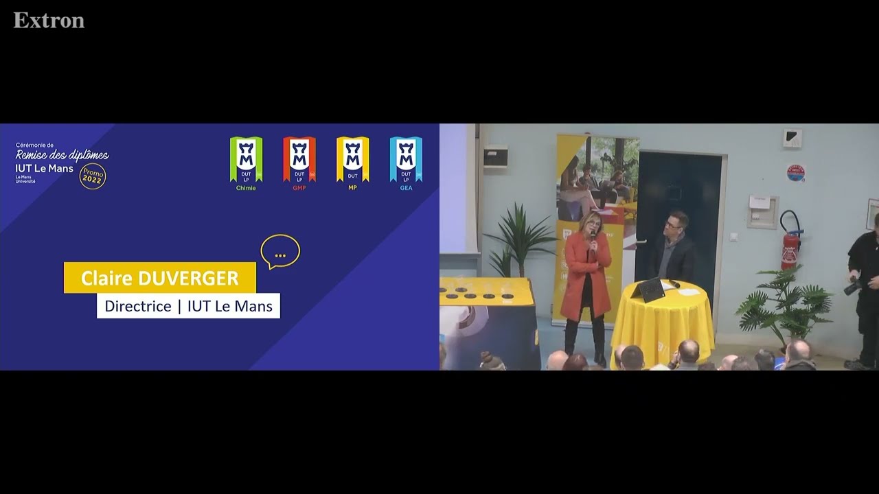 Cérémonie de Remise des Diplômes de l'IUT du Mans | 3 décembre 2022