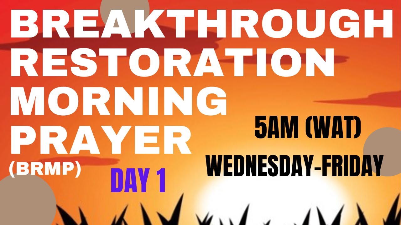 BREAKTHROUGH RESTORATION MORNING PRAYER//10-3-2026//KEEP IT SECRET