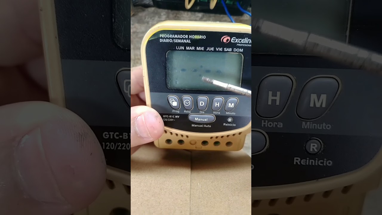 CONFIGURACION PROGRAMADOR HORARIO EXCELINE