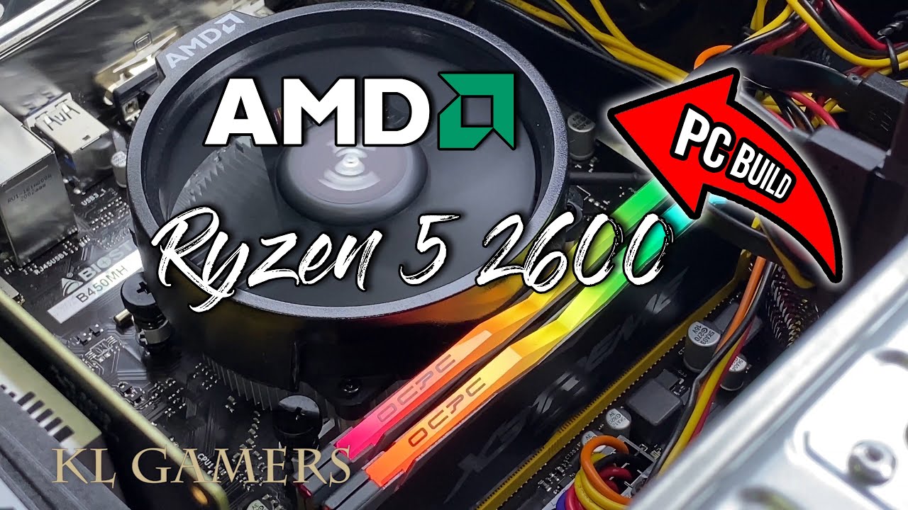 AMD Ryzen 5 2600 Biostar B450M OCPC GTX1650 Budget Gaming PC Build