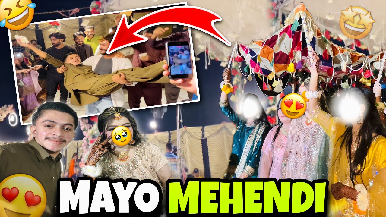 Karachi Wali Czn Ki Mayo Mehendi 😍 Larki Ki Mayo Mehendi 😍 Function And Dance 😂 Muzamil Chemo Vlogs