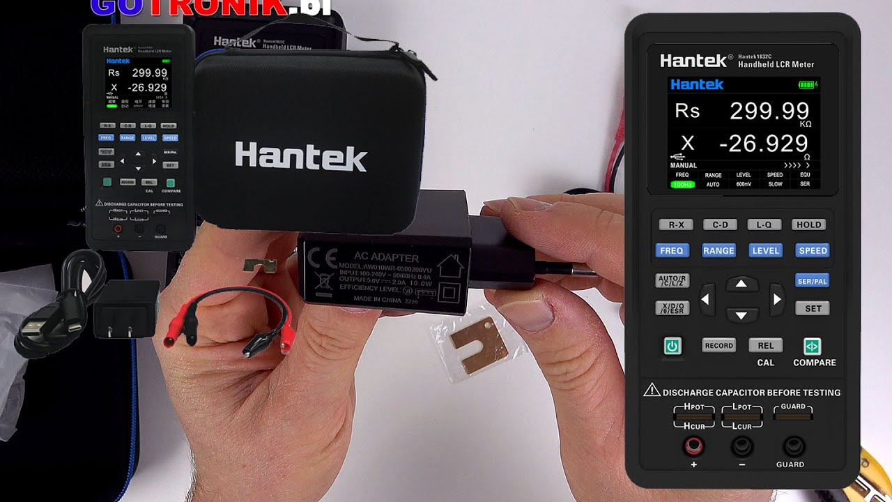 Hantek1833C 1832C miernik LCR mostek RLC pomiarowy unboxing