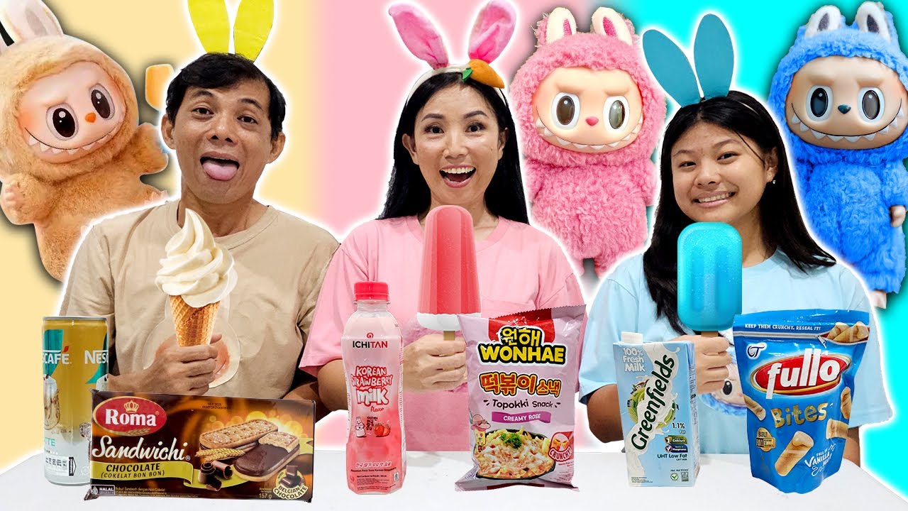 PILIH KARAKTER BONEKA LABUBU SESUAI ES KRIM 1 WARNA PART 2 ! Tantangan Lucu | CnX Adventurers