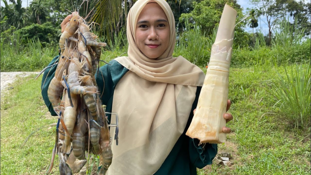 REBUNG TUMIS PEDAS UDANG GALAH |Makan bersama sambal belacan,Nala !!