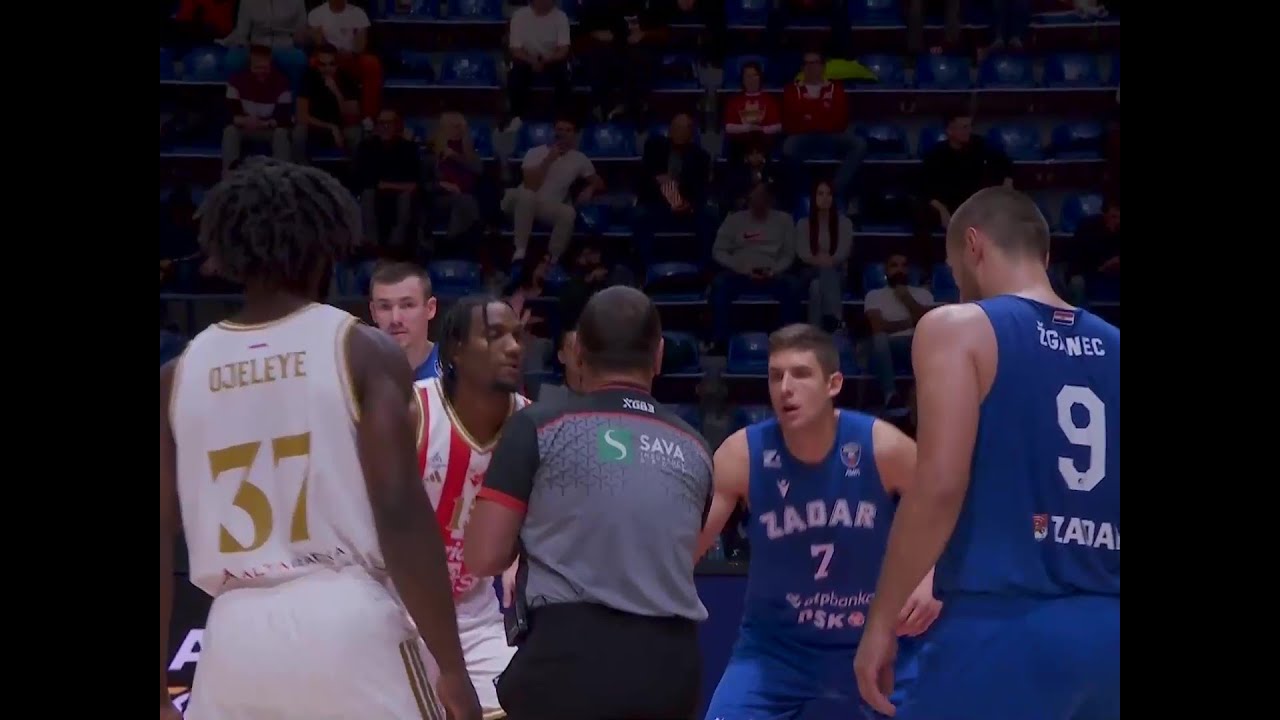 ADMIRALBET ABA LIGA (1. kolo): Crvena zvezda - Zadar 79:85 / 06.10.2025.