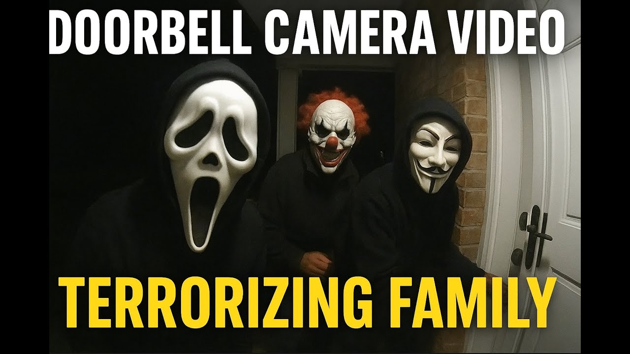 Doorbell Camera Captures Terrifying Halloween Mask Attack in Virginia! 😱
