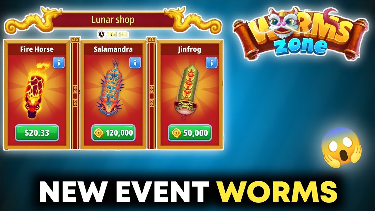 NEW EVENT WORMS 😱 In Worm Zone | Lunar New Year Event Worms In Worm Zone | Perfume Worm Game Play