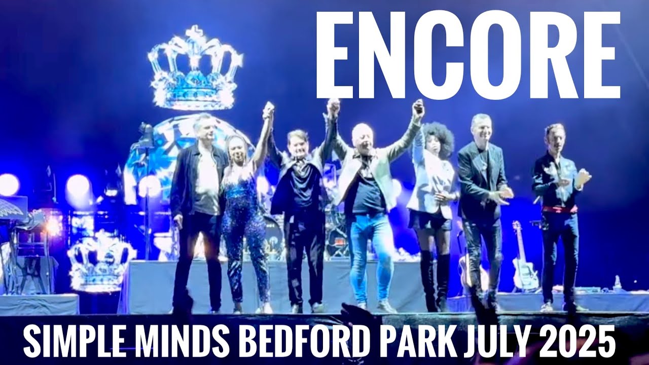 Simple Minds Encore 3 July 2025 Bedford Park. Book of Brilliant Things & Alive and Kicking