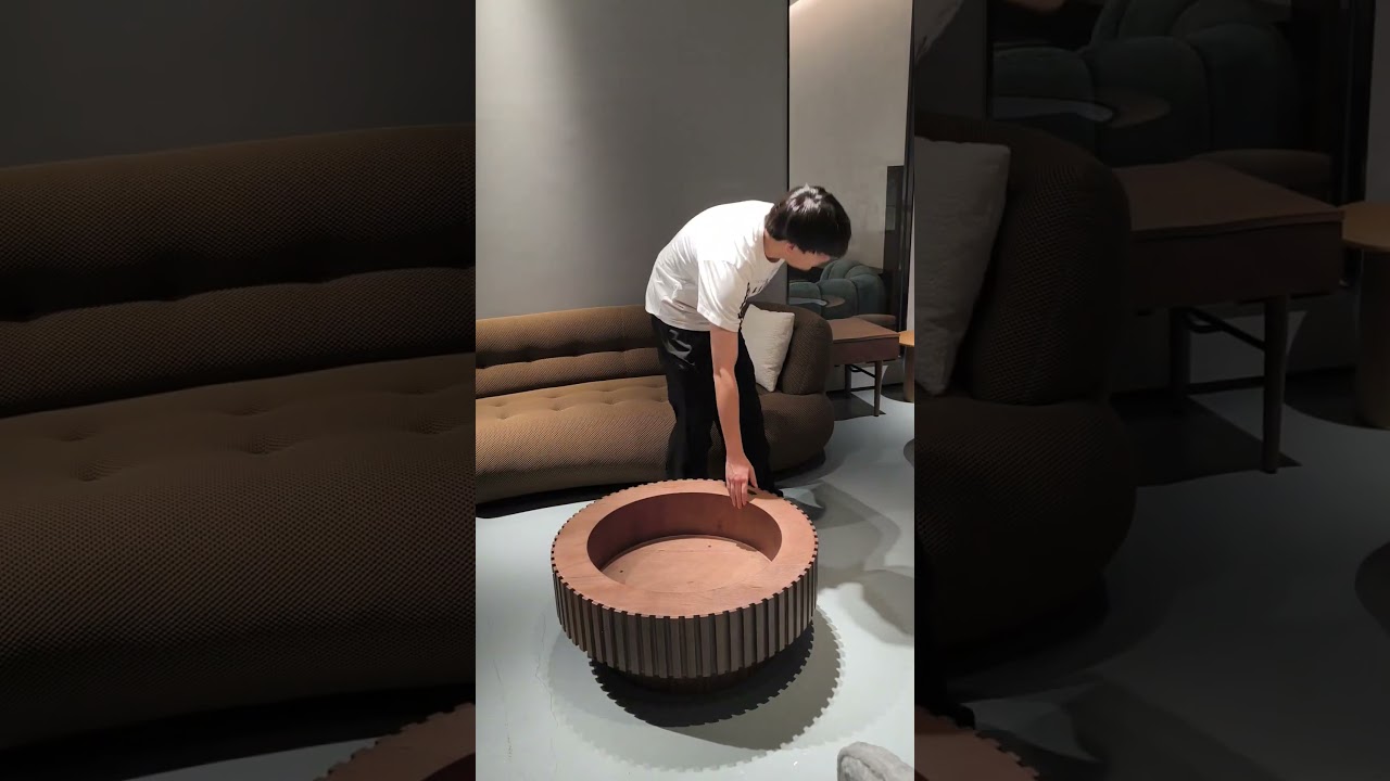 A coffee table with storage space and its suitable cover