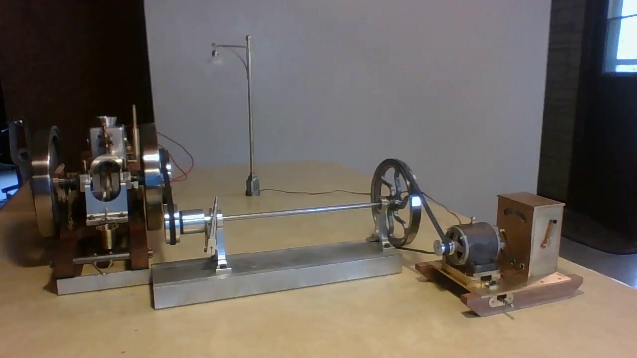 Jerry Howell farm boy hit and miss engine running PM Research generator