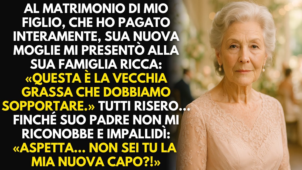Mia nuora mi chiamò “maiale grasso” al suo matrimonio. Poi suo padre vide chi comprò la sua azienda.