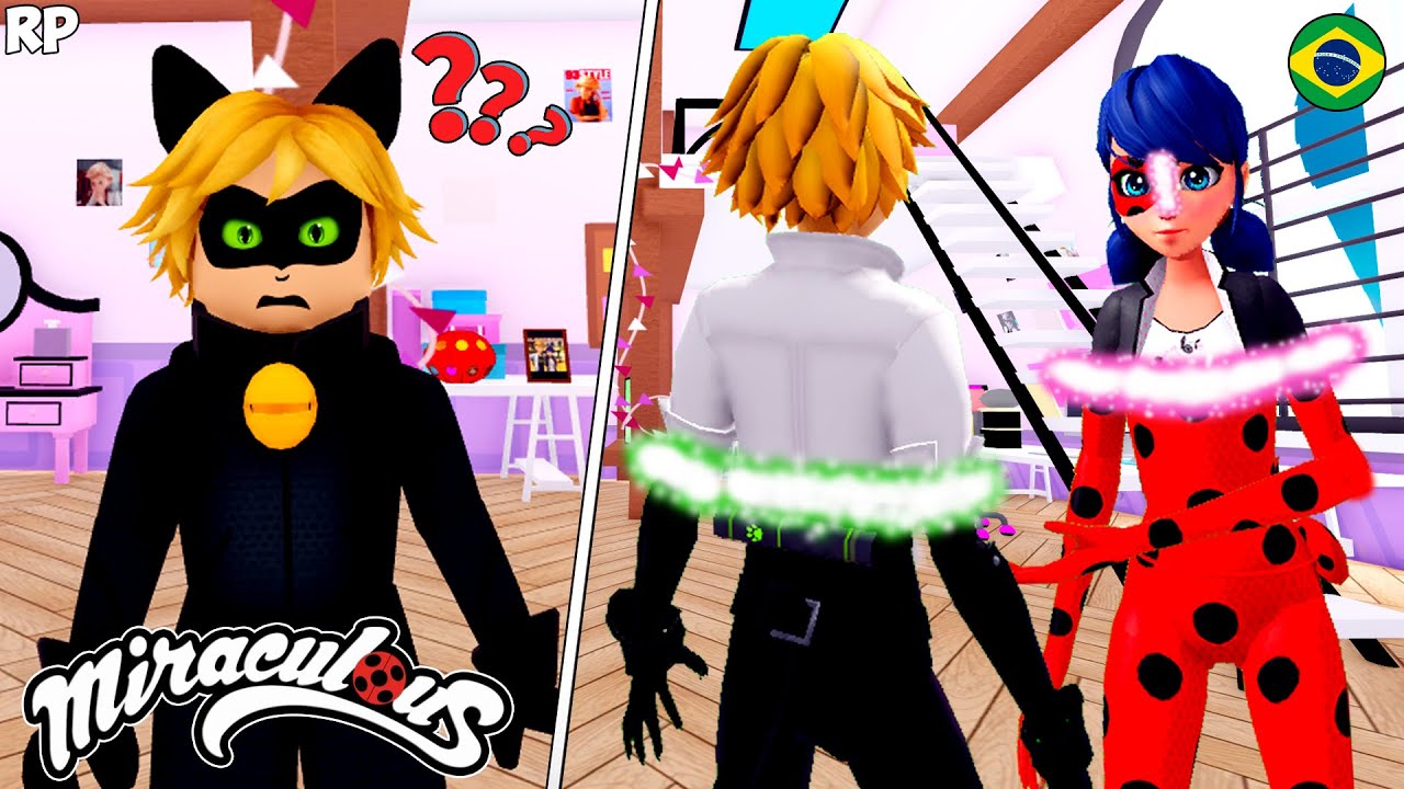 LADY BUG E CAT NOIR REVELAÇÃO DA IDENTIDADE NO MIRACULOUS RP - MIRACULOUS ROBLOX! Português BRASIL