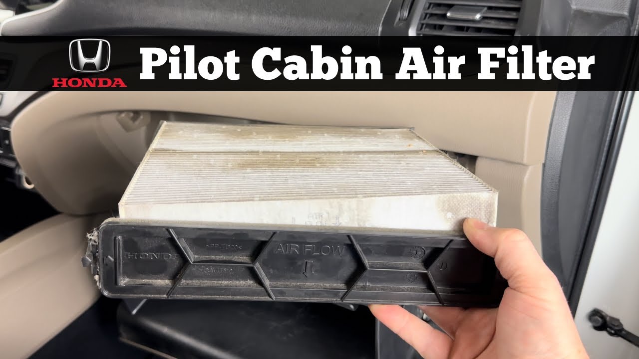 2016 - 2022 Honda Pilot Cabin Air filter Replacement - How To Change Replace AC Filter Location