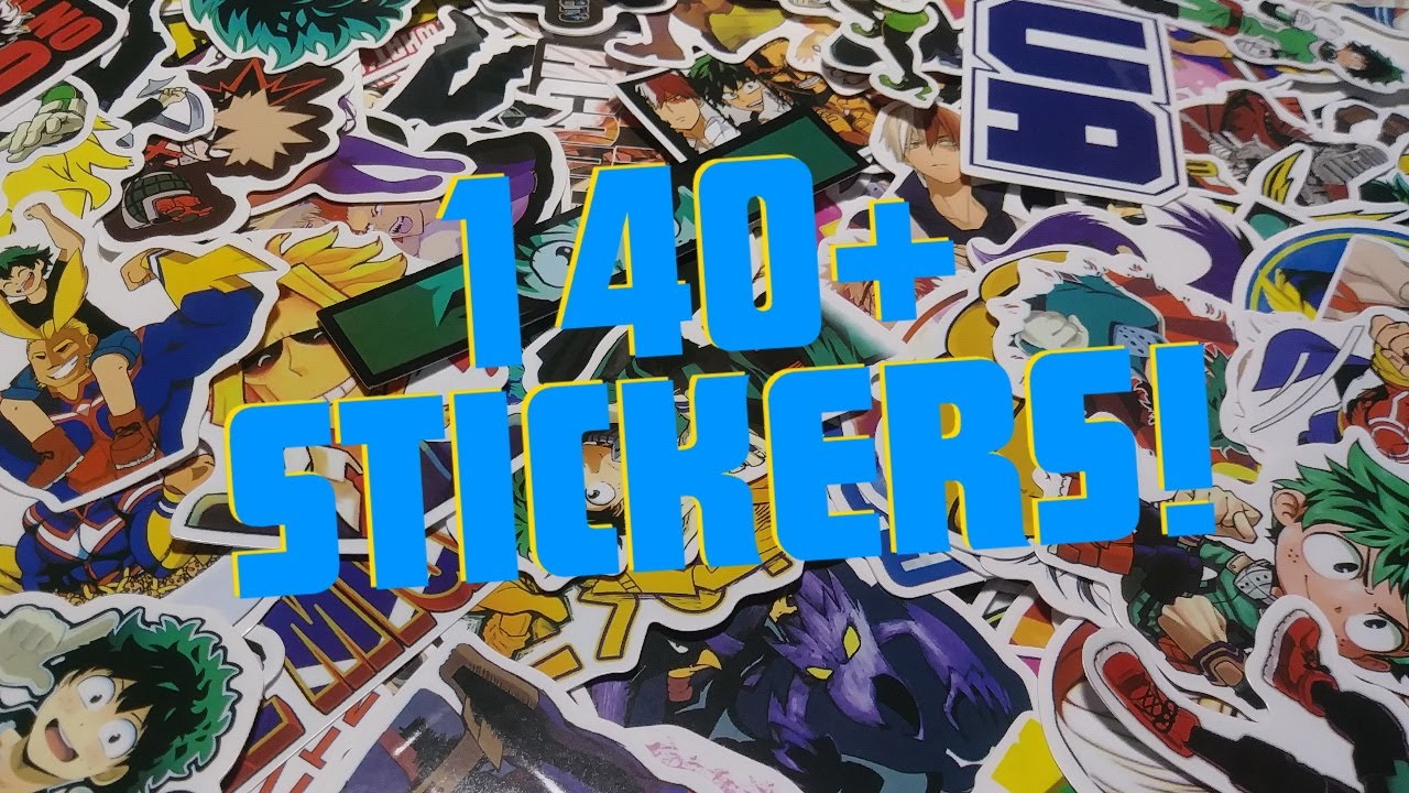 Opening 140+ My Hero Academia Amazon STICKERS! | Sticker Pack