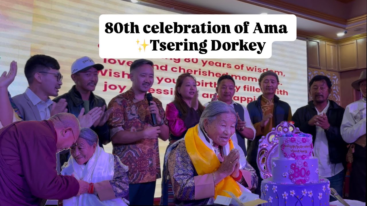 ✨80th birthday celebration of Ama Tsering Dorkey// #tibetan #ladakh 