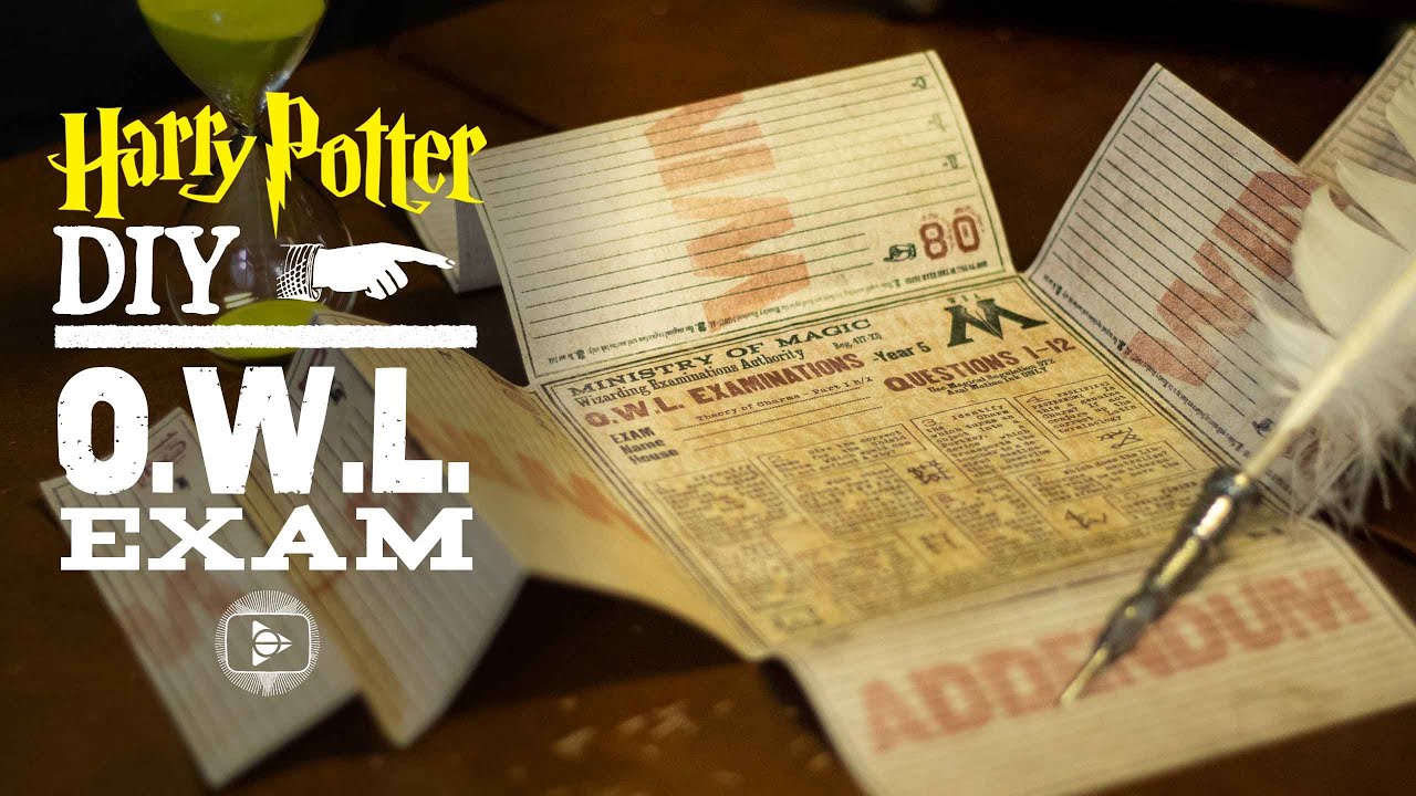 OWL Exam - Harry Potter DIY
