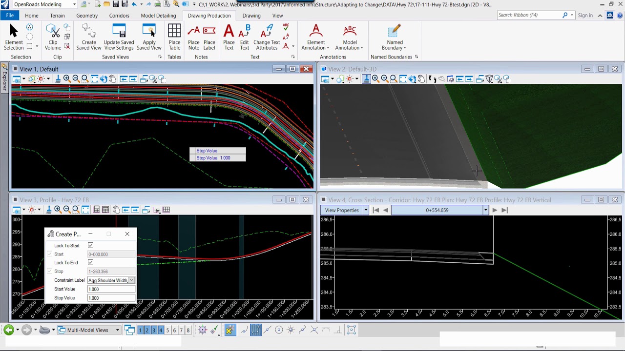 OpenRoads Designer - Incorporating a Guardrail