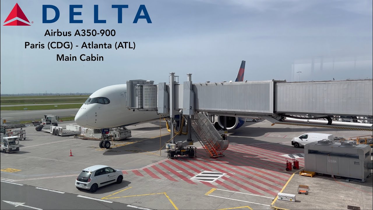 [4K] TRIP REPORT | Delta Air Lines (Main Cabin) | Airbus A350-900 | Paris (CDG) - Atlanta (ATL)