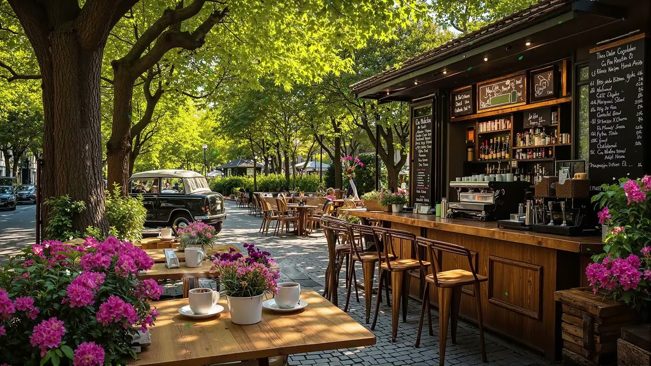 Spring Coffee Shop Jazz 🎷🌸 Smooth Jazz Music for Relax, Focus & Chill
