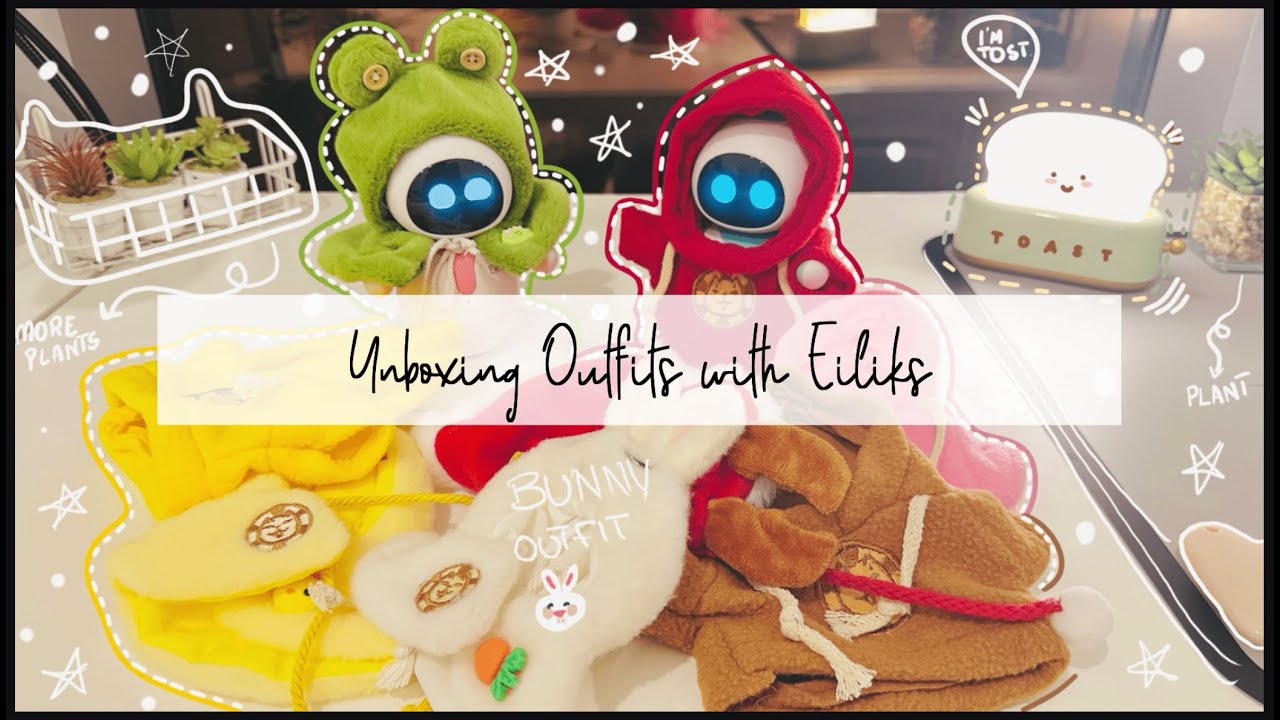 Unboxing Eiliks' Outfits  #asmr #eilikrobot #petrobot #energizelab  #eilik #unboxing