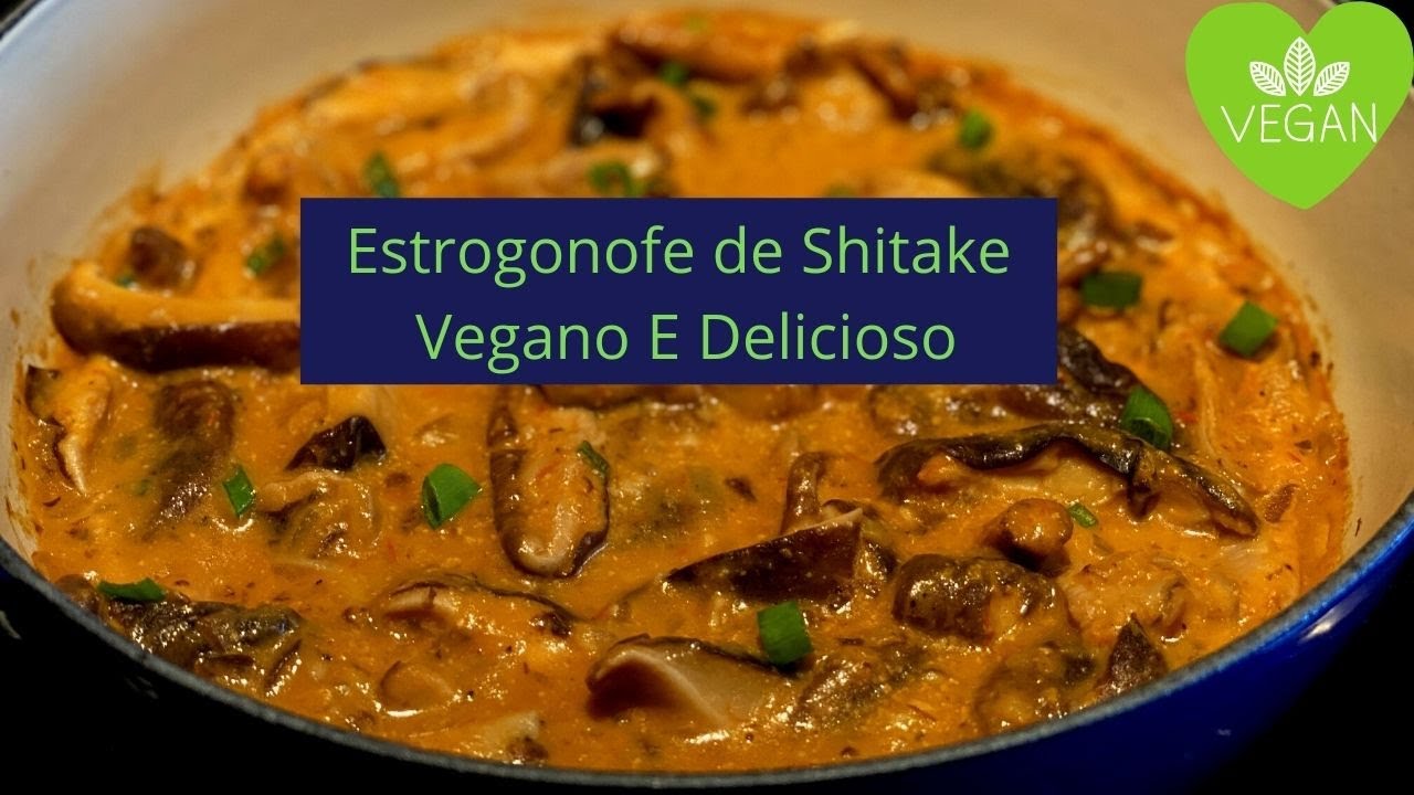 Estrogonofe de Shitake Vegano super rápido e delicioso!