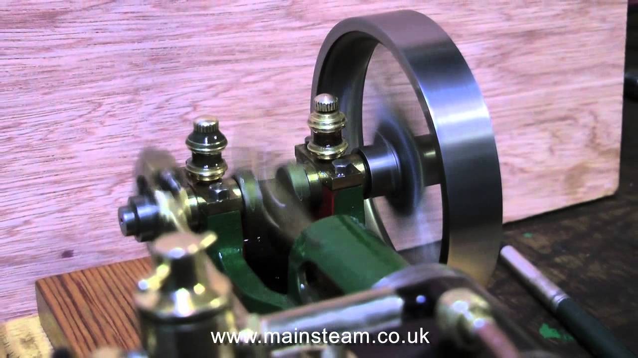 STUART NUMBER 10H STEAM ENGINE - RUNNING IN THE WORKSHOP