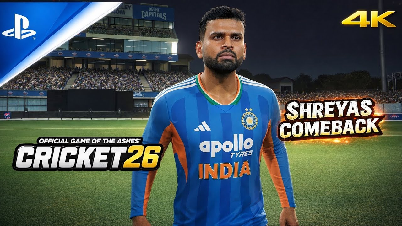 Shreyas Iyer Comeback 🔥 IND vs NZ 1st T20I | Cricket 26 Gameplay 