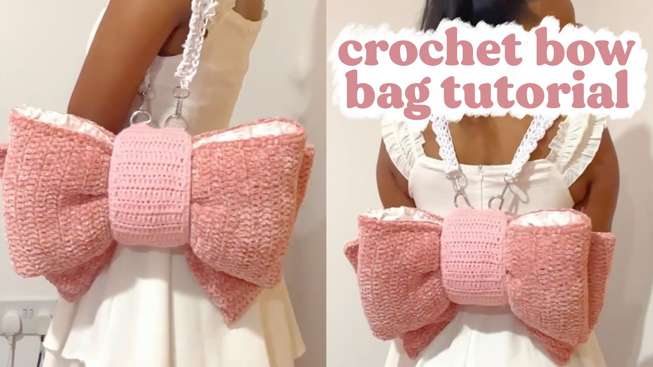Crochet Bow Bag Tutorial (beginner-friendly) | crochetforthegirlies