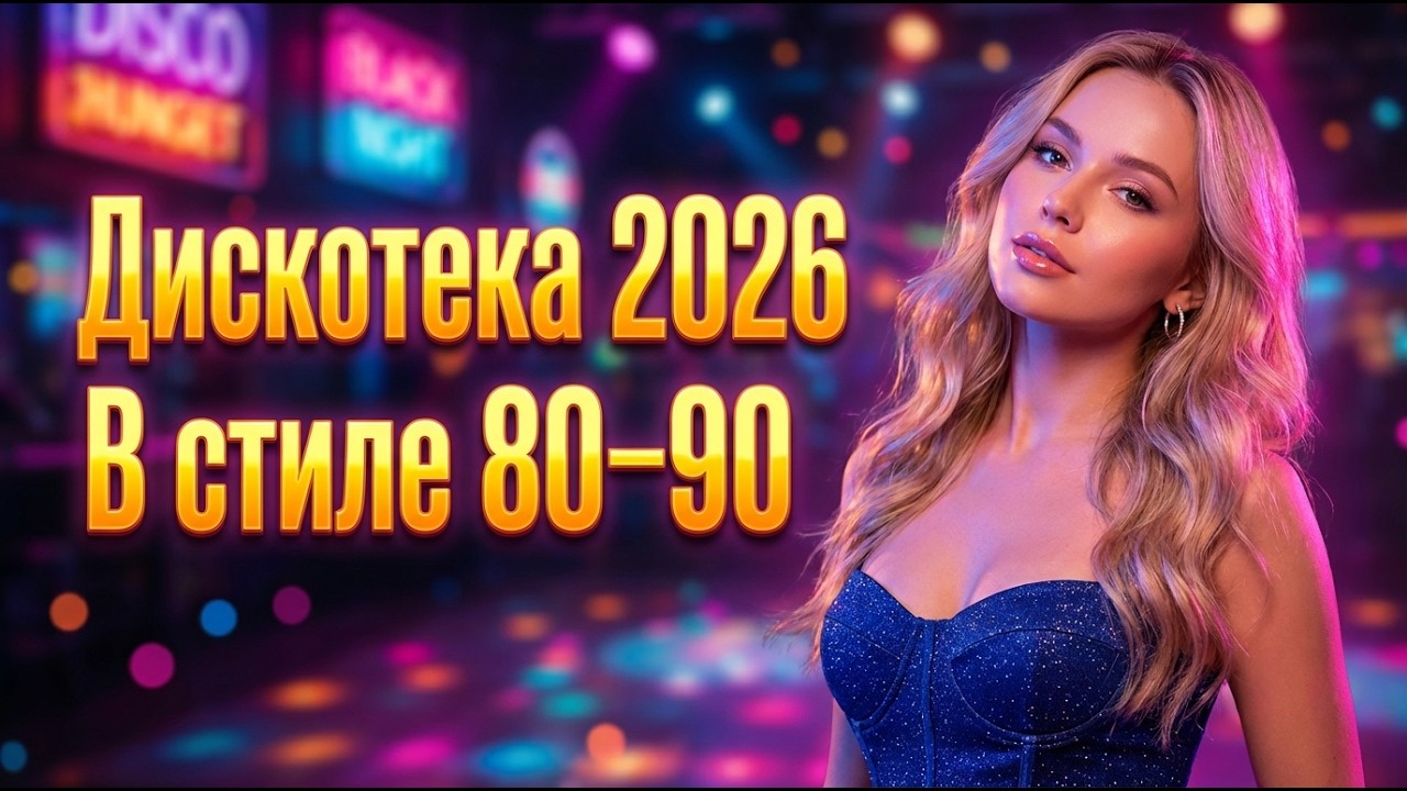 Дискотека 2026 в стиле 80 90 Live.13 – Золотые хиты, неон и атмосфера ретро