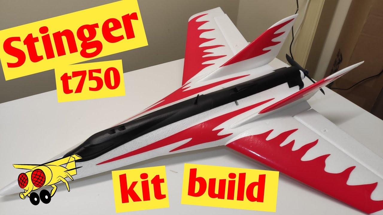 Stinger T750 build RC kit plane racing wing