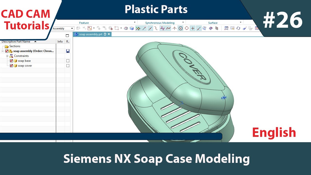 Siemens NX CAD (English) DAY_26 Plastic casing modeling