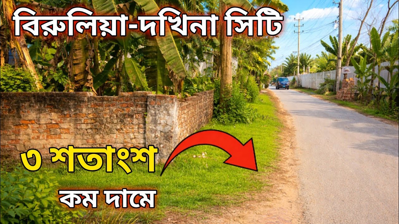 কম দামে বিরুলিয়া ইউনিয়ন দখিনা সিটি সংলগ্ন ৩ শতাংশ জমি বিক্রি হবে যোগাযোগ 01897716148