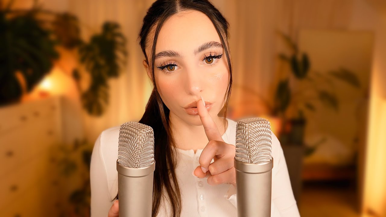 ASMR Нежные звуки рта 👄 и неразборчивый шепот 🤫 3 часа чистого расслабления 😴