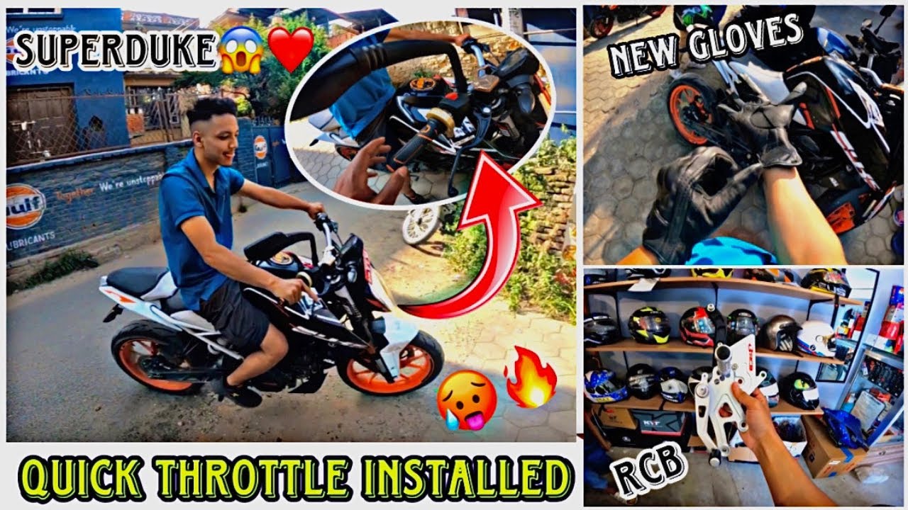 SUPERDUKE😱❤️ Quick Throttle Installed 🥵🔥!! Bafree power badeko#duke200bs6