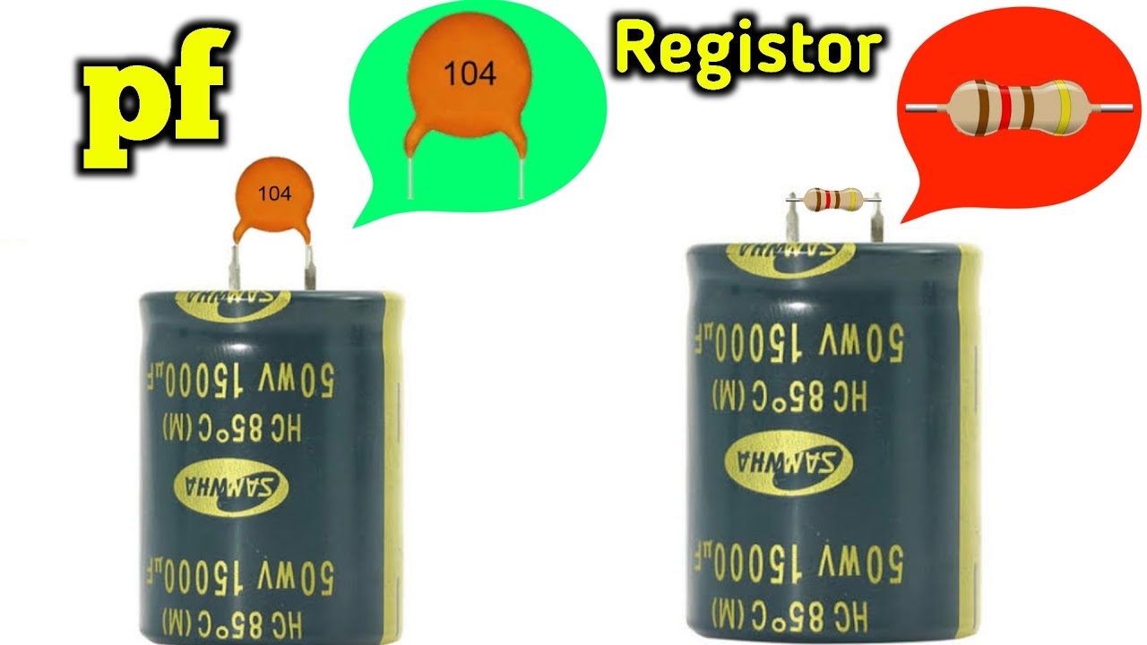 Capacitor with Resistor Parallel | AC voltage with pf parallel | Capacitor PF Registor क्यौ लगाते है