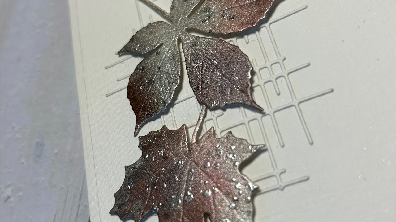 Subtle effects on die-cuts using eyeshadow