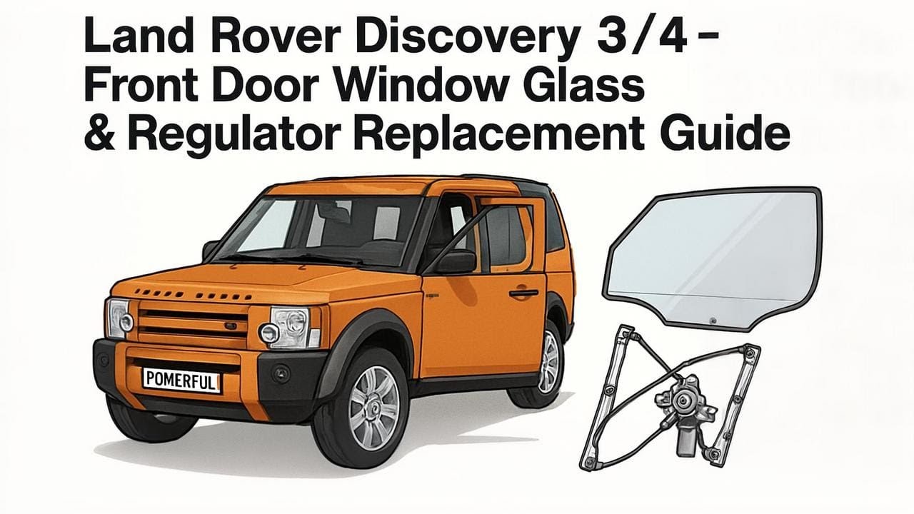 Снятие электродвигателя стеклоподъемника передней двери Land Rover Discovery 3/4