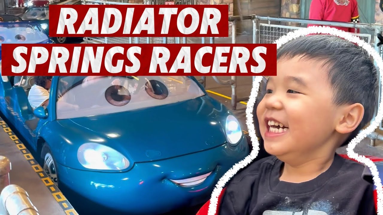 Xander’s First Ride on Radiator Springs Racers 🚗✨ Racing Fun at Disney California Adventure!