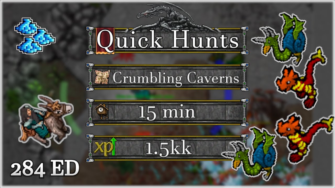 Crumbling Caverns Edron by 284 ED | 1.5kk exp RAW | 600k/h profit
