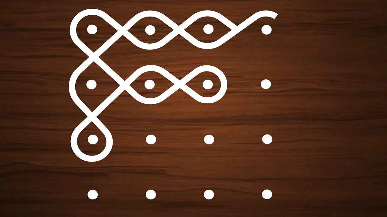 4×4 dots simple rangoli | new rangoli | rangoli rangoli designs 