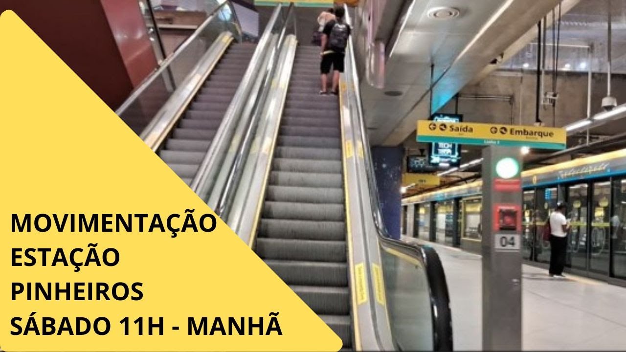 Movimentação Estação Pinheiros Sábado 11h - Manhã