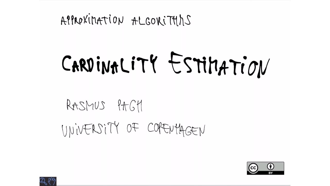 Lecture 09: Cardinality estimation