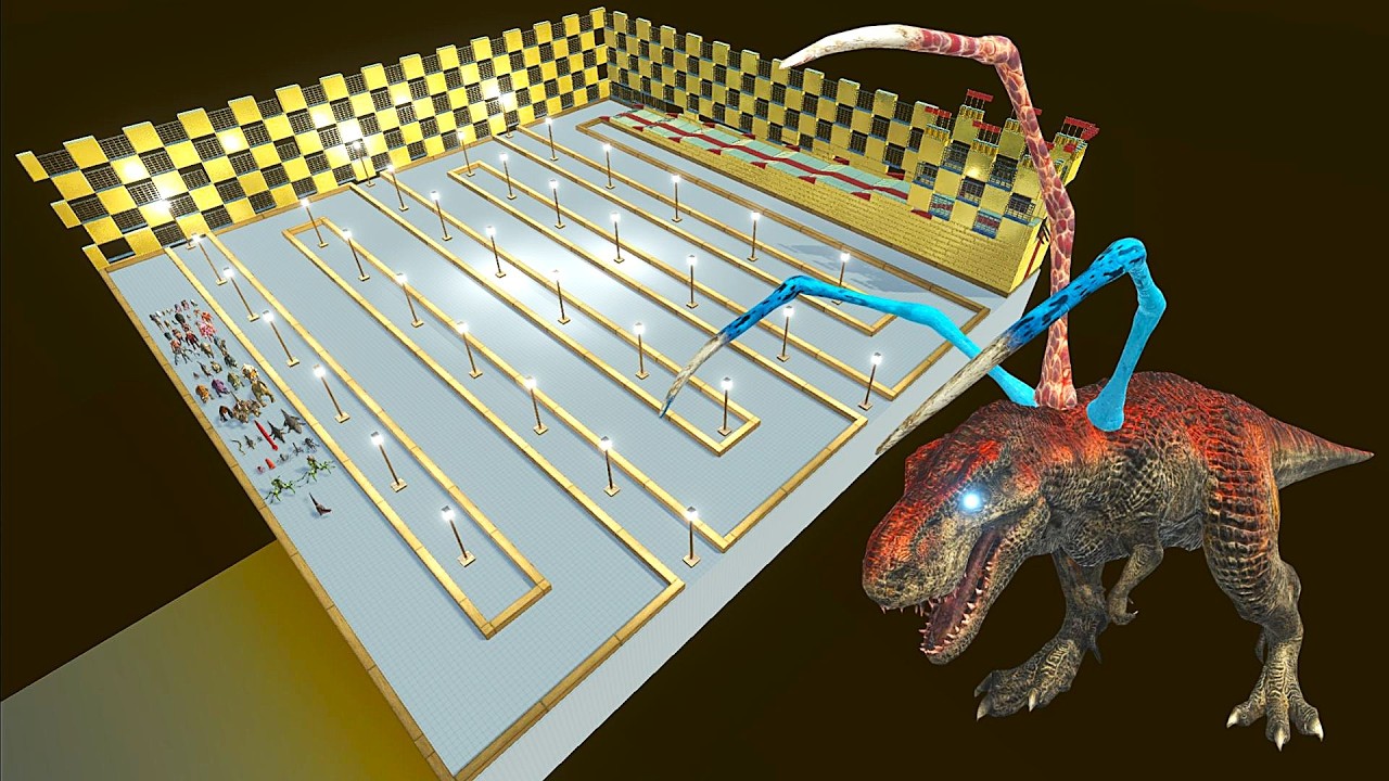 ESCAPE FROM ALIEN T-REX - ARBS - Animal Revolt Battle Simulator