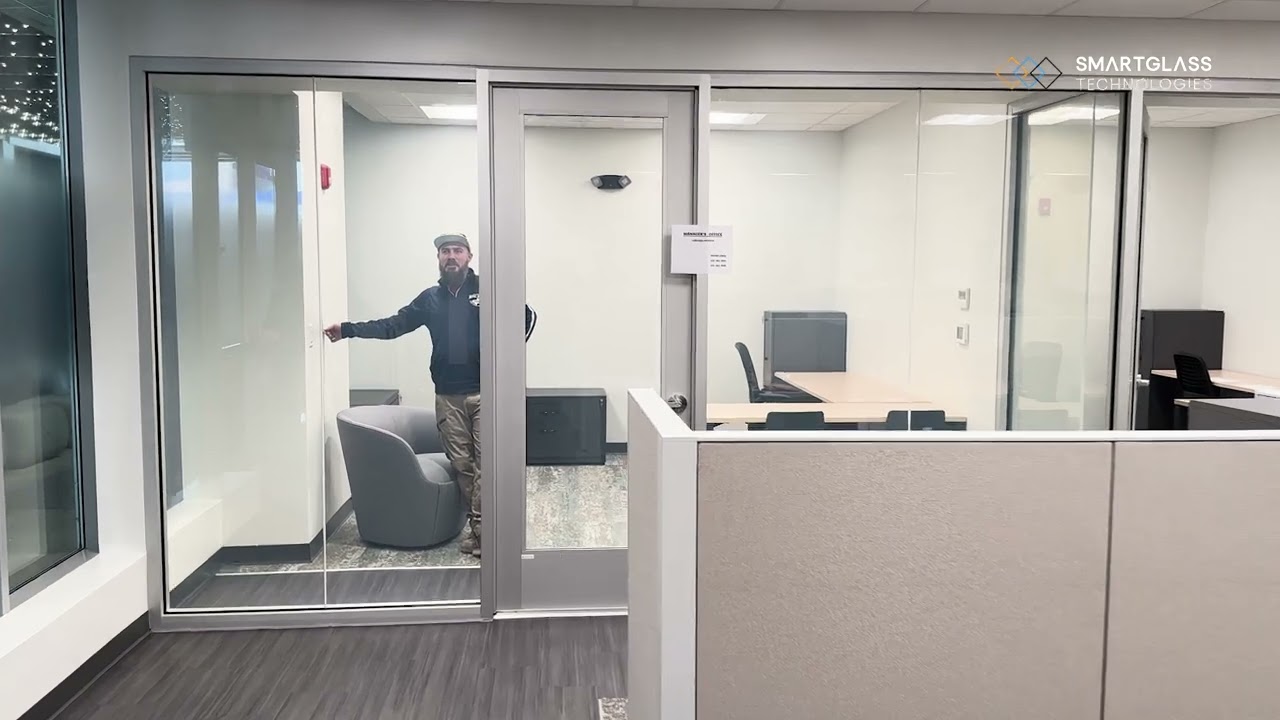Smart Glass for Instant Office Privacy