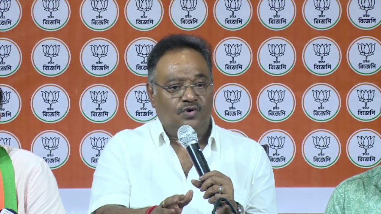 LIVE: Press Conference by Samik Bhattacharya, State President & MP, Rajya Sabha at BJP HQ Office.
