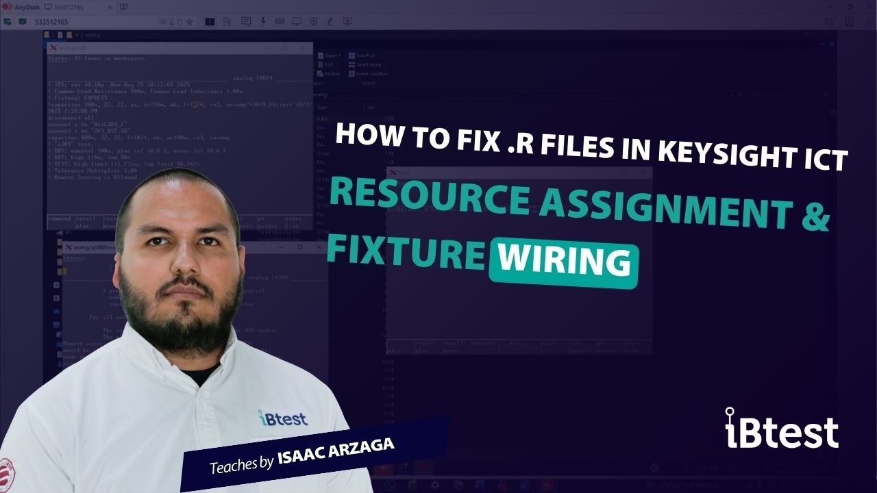 How to Fix .r Files in Keysight ICT | Resource Assignment & Fixture Wiring