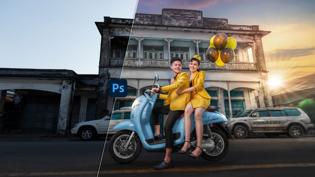 Retouching a Pre - Wedding STREET Image in Photoshop cc 2021 | MIN KHANT NYAR PHOTOGRAPHY