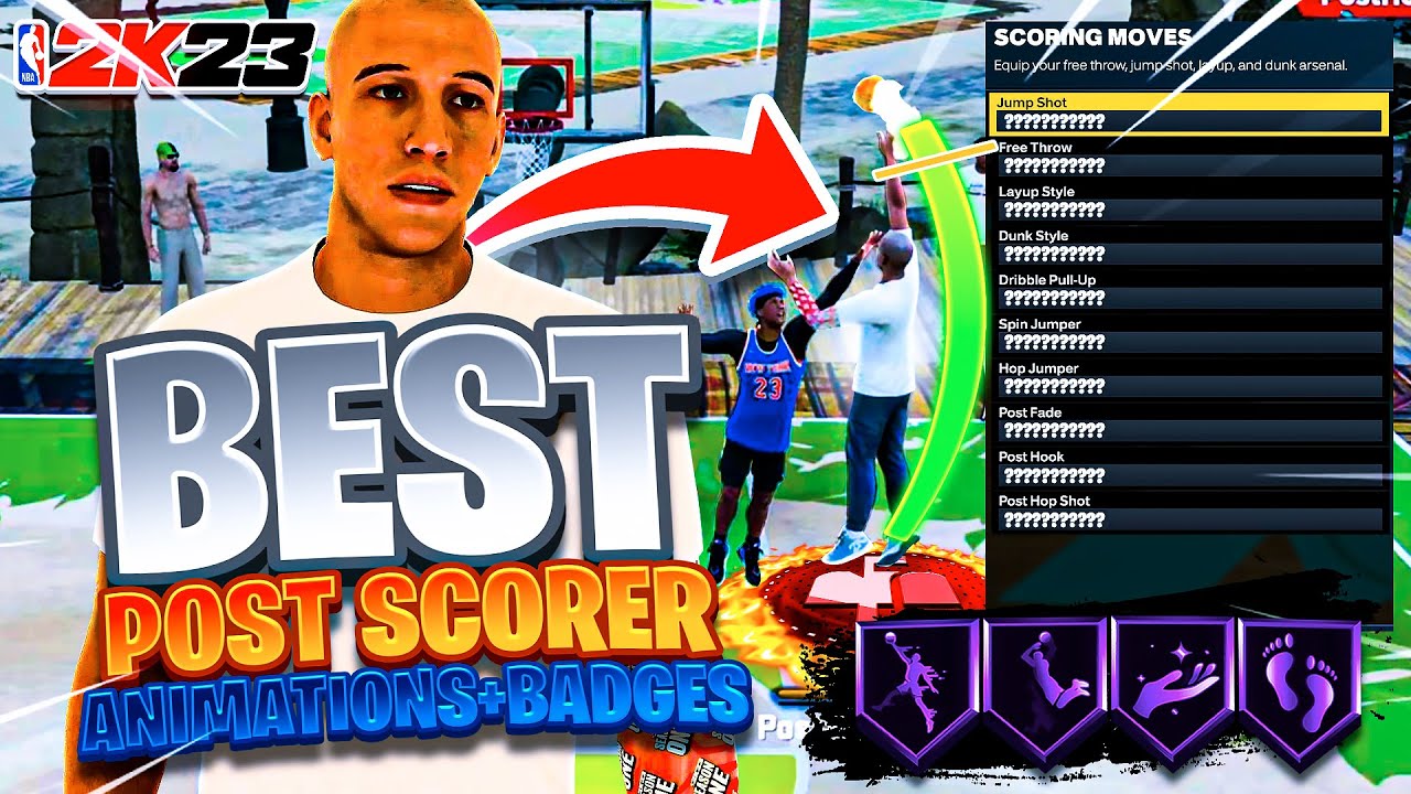 *NEW* BEST BIG/POST SCORING ANIMATIONS AND BADGES IN NBA2K23