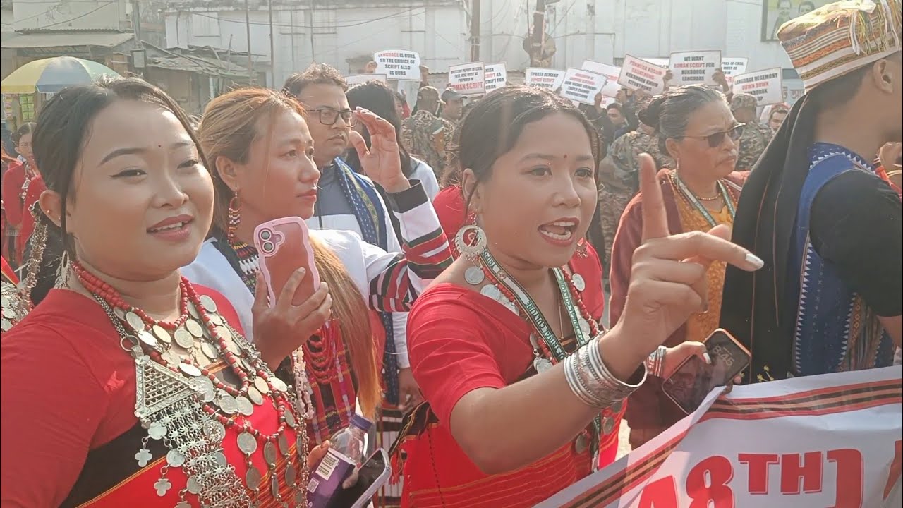 KOKBOROK DAY O ROMAN SCRIPT SANUI LACHI RWKHA  TSF MLA RAMPADA JAMATIA NO